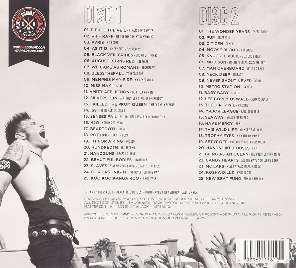 Various Artists - 2015 Warped Tour Compilation - Amazon.com